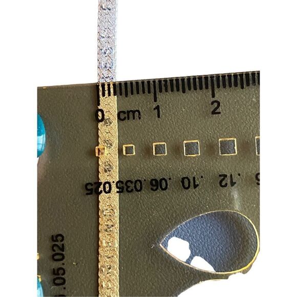 Sterling silver 925 Herringbone reversible Best Friends chain 18” 3mm made in It - Picture 5 of 10